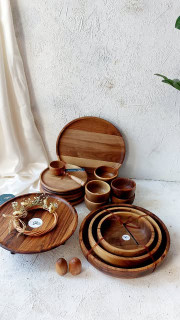 خرید و قیمت سرویس پذیرایی چوبی دست ساز مینیمال طوبی وود 🍃 از tooba-wood سرویس پذیرایی چوبی دست ساز مینیمال طوبی وود 🍃 - tooba-wood گرگان