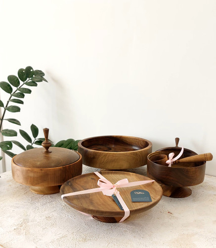 شکلاتخوری و میوه خوری چوبی